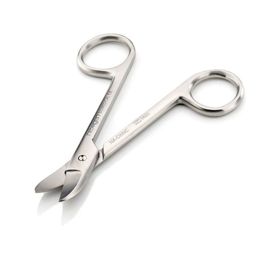 Crown Scissors, Curved, Stainless, 110mm - Avtec Dental