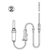 W&H Disposable Irrigation Tubing Set, elcoMED SA-200(C) (set of 6) - Avtec Dental