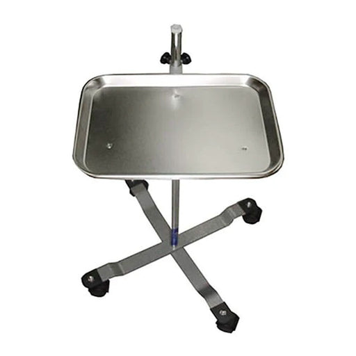 Metal Instruments Tray with Wheeled Floor Stand