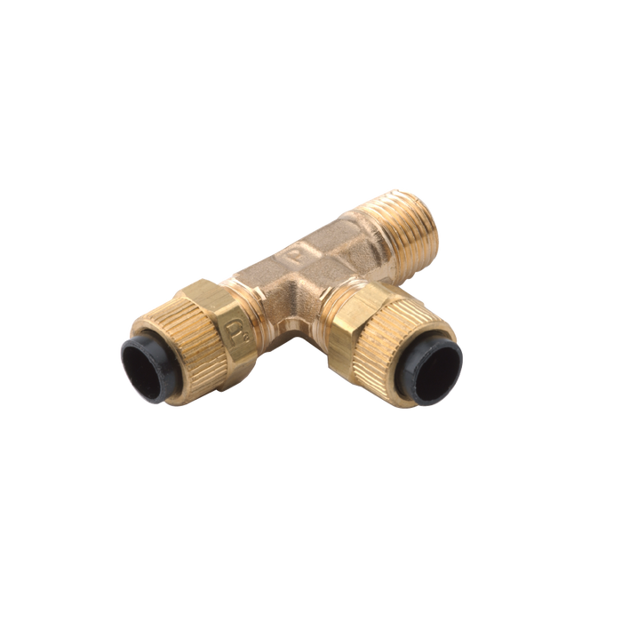 1/4" Poly Tee x 1/4" MPT - DCI 0040 - Avtec Dental