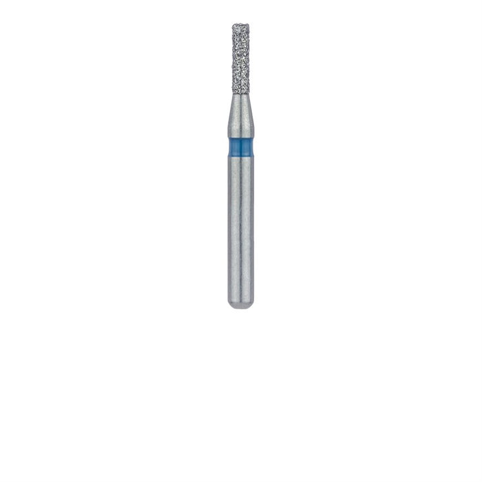 Single-Use Diamond Bur, Sterile, 25 Pack, 1mm Ø, Flat End Cylinder, 4mm Working Length, Medium, SS - 0710MS - Avtec Dental