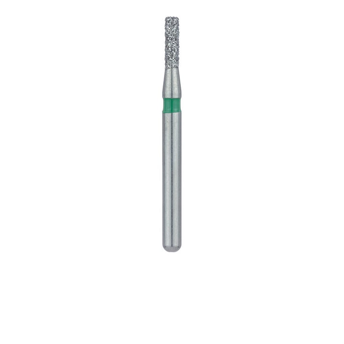Single-Use Diamond Bur, Sterile, 25 Pack, 1.2mm Ø, Flat End Cylinder, 4mm Working Length, Coarse, FG - 0712C - Avtec Dental