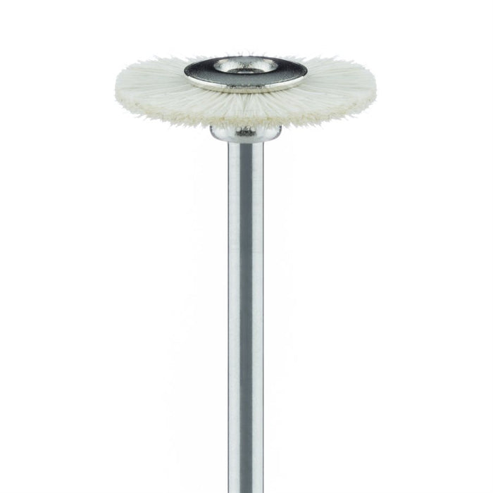 Polisher, White, Brush, Goat Hair, 16mm Ø, HP - 100-160-HP - Avtec Dental