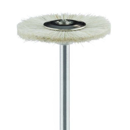 Polisher, White, Brush, Goat Hair, 22mm Ø, HP - 100-220-HP - Avtec Dental