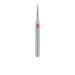 Single-Use Diamond Bur, Sterile, 25 Pack, 0.8mm Ø, Tapered Point, Needle, 3mm Working Length, Fine, SS - 1300FS - Avtec Dental