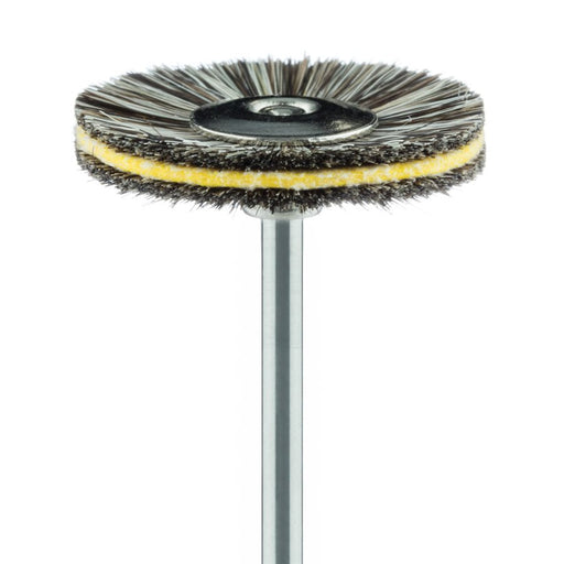 Polisher, Grey, Brush, Goat Hair, With Leather, 3-ply, HP - 140-220-HP - Avtec Dental