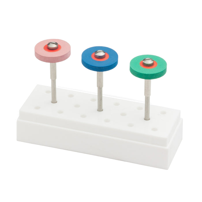 Set of 3 Ceramic Polishers, Wheels, HP - 1470 - Avtec Dental