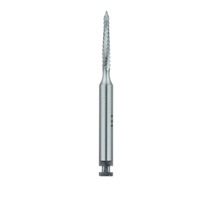 Steel Bur, Rust Free Stainless Steel Bur, 1.6mm Ø, Cross Cut, 9mm Length Lindemann Bur, RAL - 162RF-016-RAL - Avtec Dental