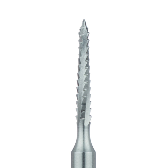Steel Bur, Rust Free Stainless Steel Bur, 1.6mm Ø, Cross Cut, 9mm Length Lindemann Bur, RAL - 162RF-016-RAL - Avtec Dental