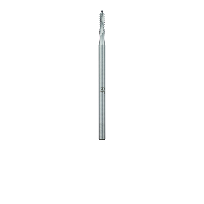 Steel Bur, Rust Free Stainless Steel Bur, 2.3mm Ø, Cross Cut, 7mm Length Lindemann Bur, HP - 165RF-023-HP - Avtec Dental