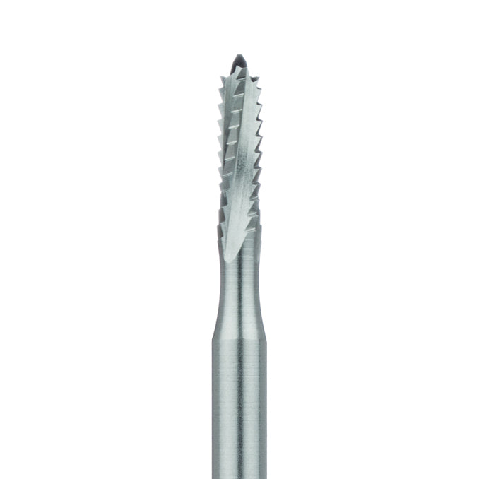 Steel Bur, Rust Free Stainless Steel Bur, 2.3mm Ø, Cross Cut, 7mm Length Lindemann Bur, HP - 165RF-023-HP - Avtec Dental