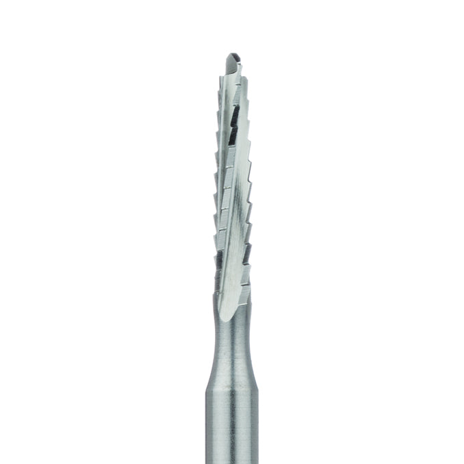 Steel Bur, Rust Free Stainless Steel Bur, 2.1mm Ø, Cross Cut, 10mm Length Lindemann Bur, HP - 166RF-021-HP - Avtec Dental