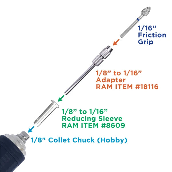 1/8" to 1/16" Adapter