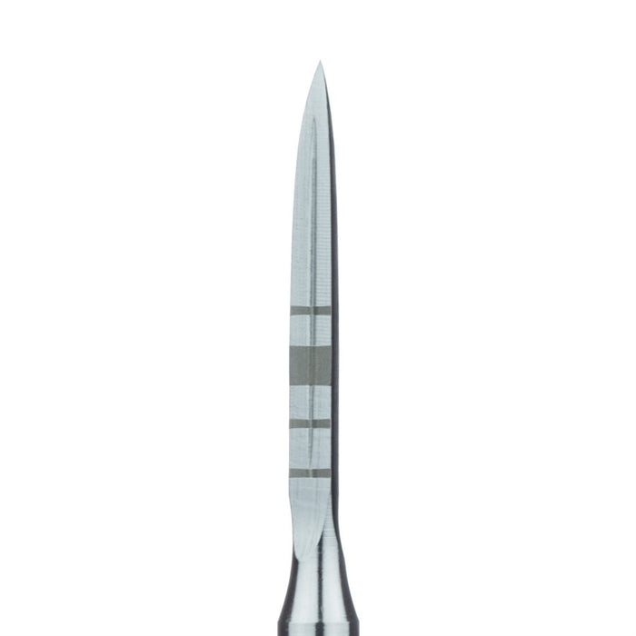 Surgery, Stainless Steel Bur, Laser Depth Marks, Pilot Drill Spade, 1.8mm Ø, RA - 186RFLM-018-RA - Avtec Dental