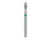 Single-Use Diamond Bur, Sterile, 25pk, 1.8mm Ø, Football, Egg, 3.4mm Working Length, Coarse, FG - 1908C - Avtec Dental