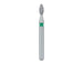 Single-Use Diamond Bur, Sterile, 25pk, 1.6mm Ø, Pointed Football, Bud, 3.5mm Working Length, Coarse, FG - 1916C - Avtec Dental