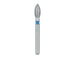 Single-Use Diamond Bur, Sterile, 25 Pack, 2.3mm Ø, Pointed Football, Bud, 5mm Working Length, Medium, FG - 1923M - Avtec Dental