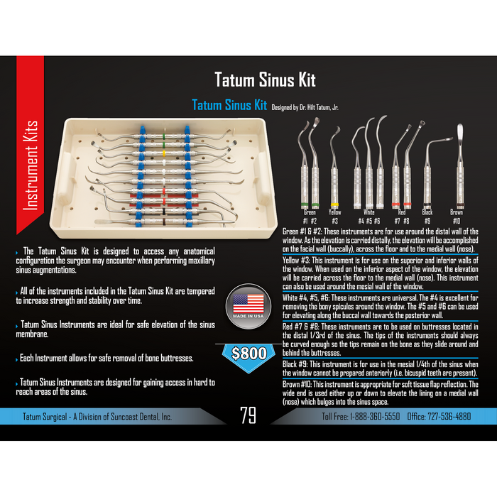 Tatum Sinus Kit - Avtec Dental