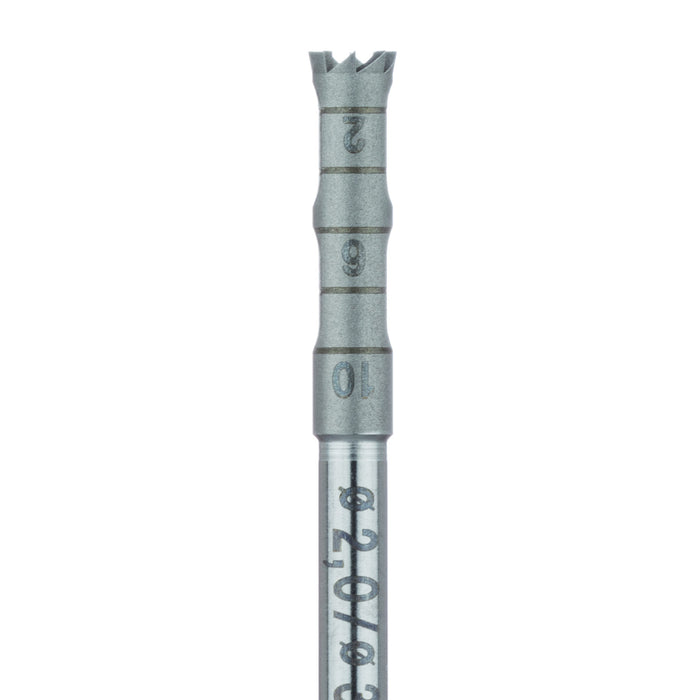 Surgery, Stainless Steel Bur, Trephine, 3mm External Ø, 2mm Internal Ø, RAL - 229-020-RAL - Avtec Dental
