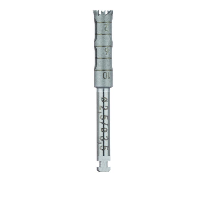 Surgery, Stainless Steel Bur, Trephine, 3.5mm External Ø, 2.5mm Internal Ø, RAL - 229-025-RAL - Avtec Dental
