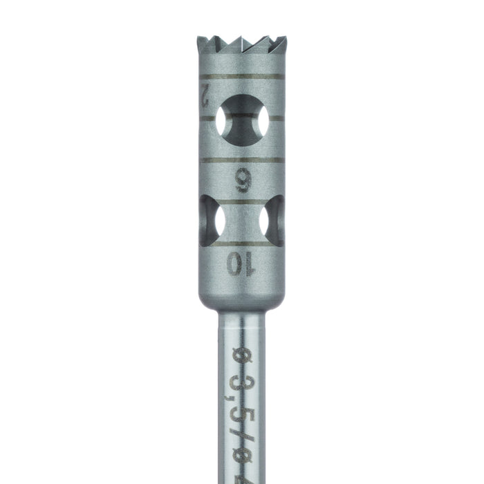Surgery, Stainless Steel Bur, Trephine, 4.5mm External Ø, 3.5mm Internal Ø, RAL - 229-035-RAL - Avtec Dental