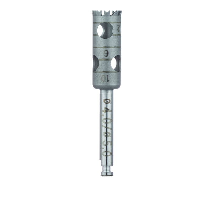 Surgery, Stainless Steel Bur, Trephine, 5mm External Ø, 4mm Internal Ø, RAL - 229-040-RAL - Avtec Dental