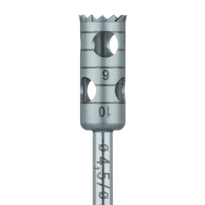 Surgery, Stainless Steel Bur, Trephine, 5.5mm External Ø, 4.5mm Internal Ø, RAL - 229-045-RAL - Avtec Dental