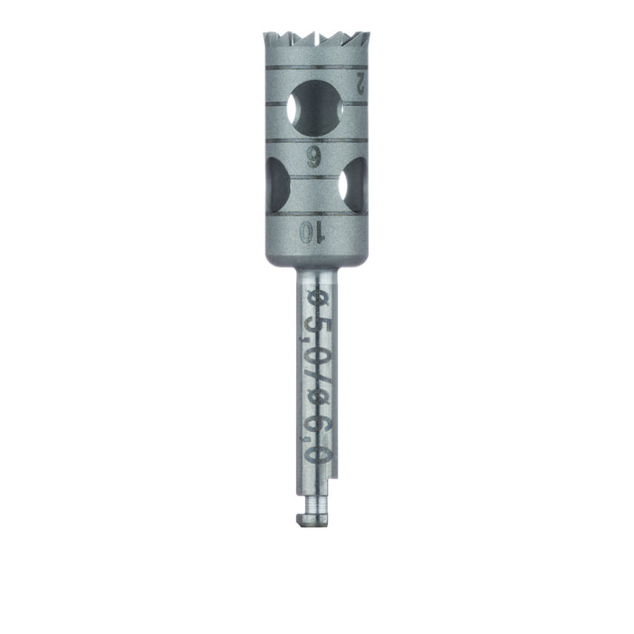 Surgery, Stainless Steel Bur, Trephine, 6mm External Ø, 5mm Internal Ø, RAL - 229-050-RAL - Avtec Dental