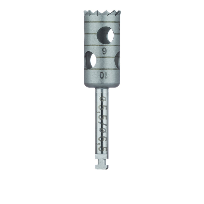 Surgery, Stainless Steel Bur, Trephine, 6.5mm External Ø, 5.5mm Internal Ø, RAL - 229-055-RAL - Avtec Dental