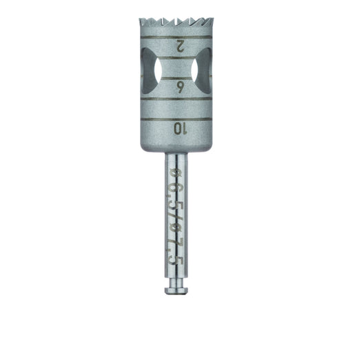 Surgery, Stainless Steel Bur, Trephine, 7.5mm External Ø, 6.5mm Internal Ø, RAL - 229-065-RAL - Avtec Dental