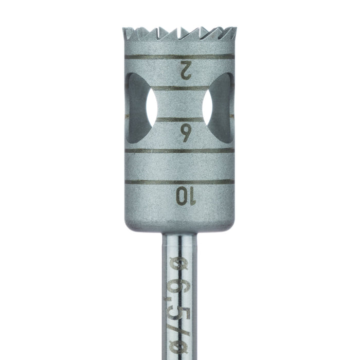 Surgery, Stainless Steel Bur, Trephine, 7.5mm External Ø, 6.5mm Internal Ø, RAL - 229-065-RAL - Avtec Dental