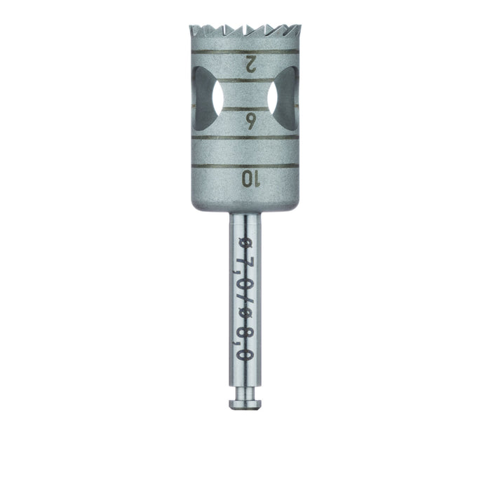 Surgery, Stainless Steel Bur, Trephine, 8mm External Ø, 7mm Internal Ø, RAL - 229-070-RAL - Avtec Dental