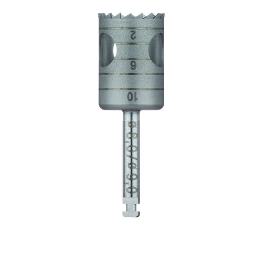 Surgery, Stainless Steel Bur, Trephine, 9mm External Ø, 8mm Internal Ø, RAL - 229-080-RAL - Avtec Dental