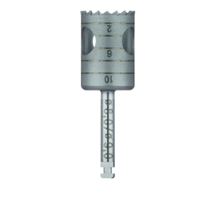 Surgery, Stainless Steel Bur, Trephine, 9mm External Ø, 8mm Internal Ø, RAL - 229-080-RAL - Avtec Dental