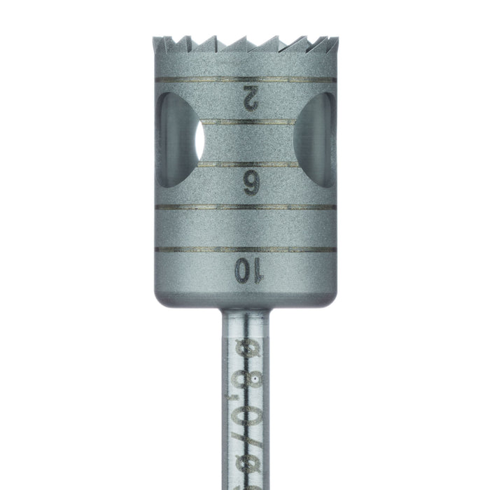 Surgery, Stainless Steel Bur, Trephine, 9mm External Ø, 8mm Internal Ø, RAL - 229-080-RAL - Avtec Dental