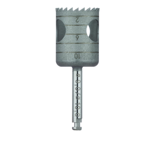Surgery, Stainless Steel Bur, Trephine, 10mm External Ø, 9mm Internal Ø, RAL - 229-090-RAL - Avtec Dental
