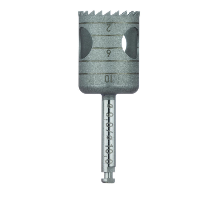 Surgery, Stainless Steel Bur, Trephine, 10mm External Ø, 9mm Internal Ø, RAL - 229-090-RAL - Avtec Dental