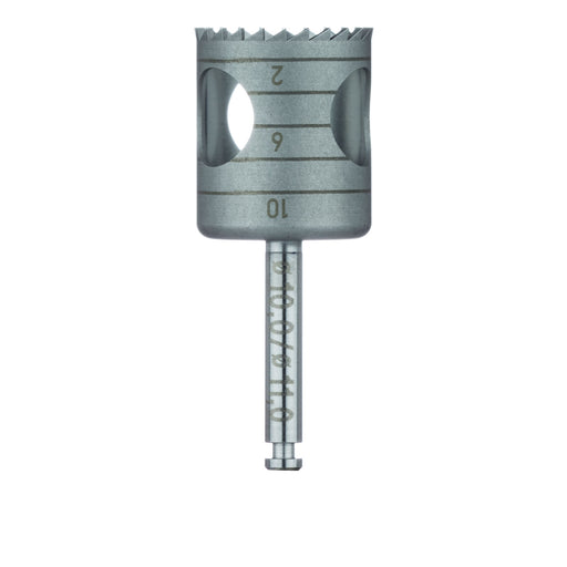 Surgery, Stainless Steel Bur, Trephine, 11mm External Ø, 10mm Internal Ø, RAL - 229-100-RAL - Avtec Dental
