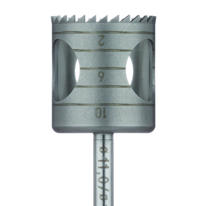 Surgery, Stainless Steel Bur, Trephine, 12mm External Ø, 11mm Internal Ø, RAL - 229-110-RAL - Avtec Dental