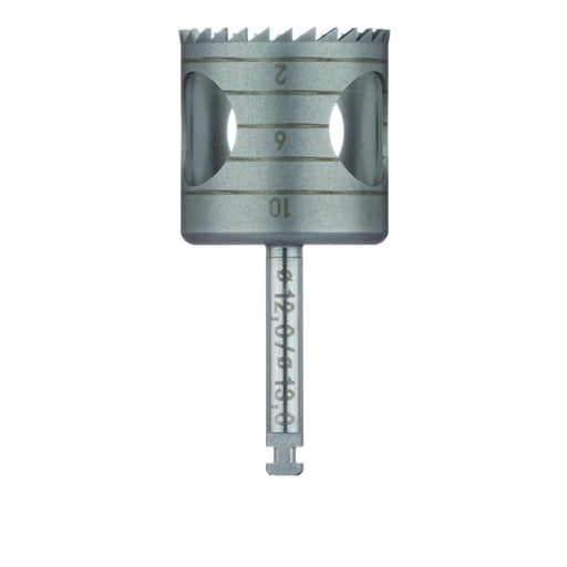Surgery, Stainless Steel Bur, Trephine, 13mm External Ø, 12mm Internal Ø, RAL - 229-120-RAL - Avtec Dental
