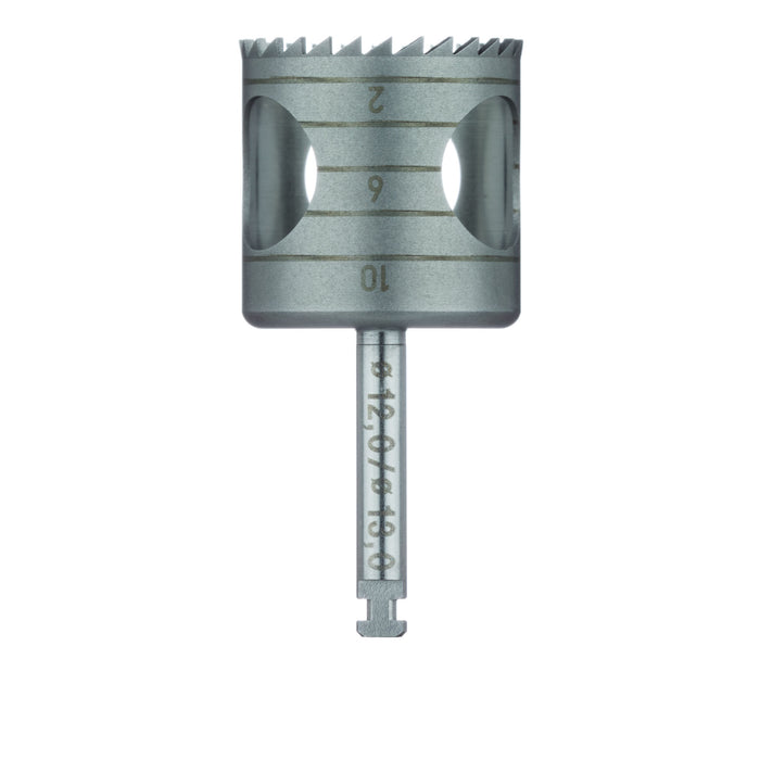 Surgery, Stainless Steel Bur, Trephine, 13mm External Ø, 12mm Internal Ø, RAL - 229-120-RAL - Avtec Dental