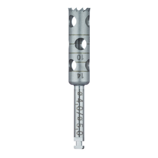 Surgery, Stainless Steel Bur, Long Trephine, 5mm External Ø, 4mm Internal Ø, RAL - 229L-040-RAL - Avtec Dental