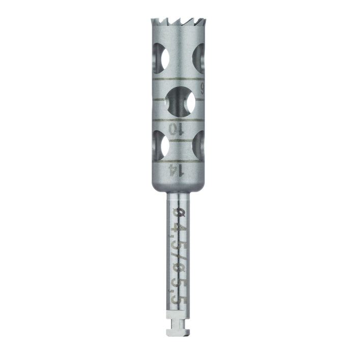 Surgery, Stainless Steel Bur, Long Trephine, 5.5mm External Ø, 4.5mm Internal Ø, RAL - 229L-045-RAL - Avtec Dental