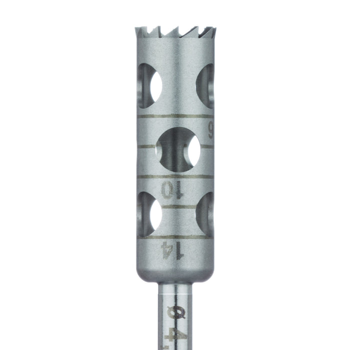 Surgery, Stainless Steel Bur, Long Trephine, 5.5mm External Ø, 4.5mm Internal Ø, RAL - 229L-045-RAL - Avtec Dental