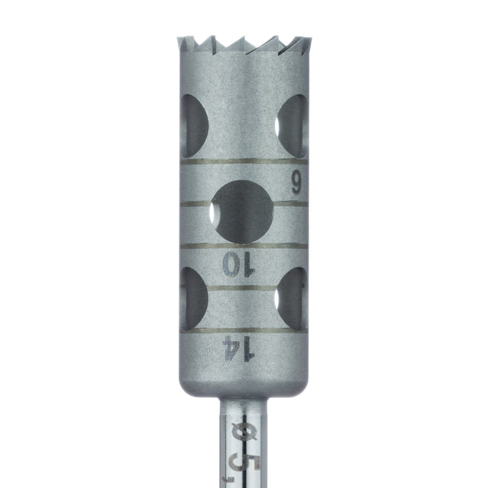 Surgery, Stainless Steel Bur, Long Trephine, 6.5mm External Ø, 5.5mm Internal Ø, RAL - 229L-055-RAL - Avtec Dental