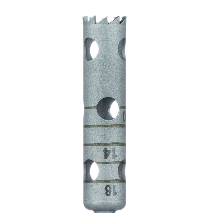 Surgery, Stainless Steel Bur, Extra Long Trephine, 5mm External Ø, 4mm Internal Ø, RAL - 229XL-040-RAL - Avtec Dental