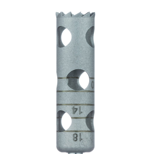 Surgery, Stainless Steel Bur, Extra Long Trephine, 6mm External Ø, 5mm Internal Ø, RAL - 229XL-050-RAL - Avtec Dental