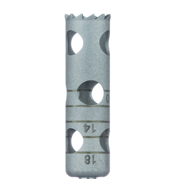 Surgery, Stainless Steel Bur, Extra Long Trephine, 6mm External Ø, 5mm Internal Ø, RAL - 229XL-050-RAL - Avtec Dental