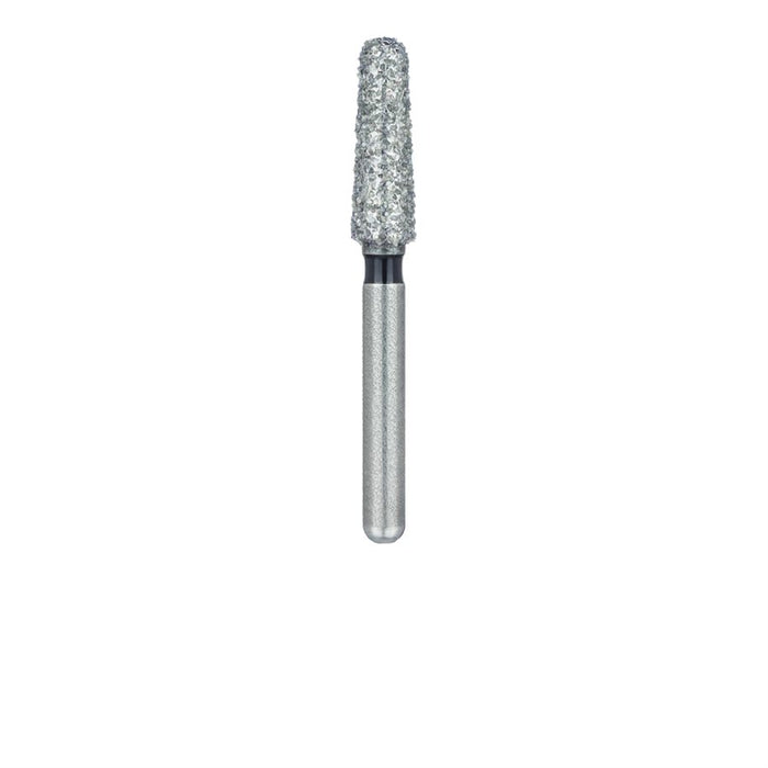 Single-Use Diamond Bur, Sterile, 25 Pack, 2.4mm Ø, Tapered, Round End, 7mm Working Length, Super Coarse, SS - 2424CS - Avtec Dental