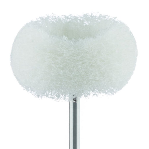 Polisher, White, Used on Acrylics, Fuzzies, Extra Fine, 25mm Ø, HP - 253-250-HP - Avtec Dental
